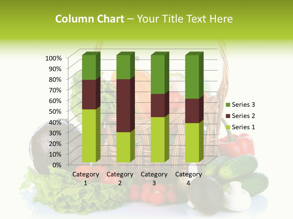 Red Cauliflower Fresh PowerPoint Template