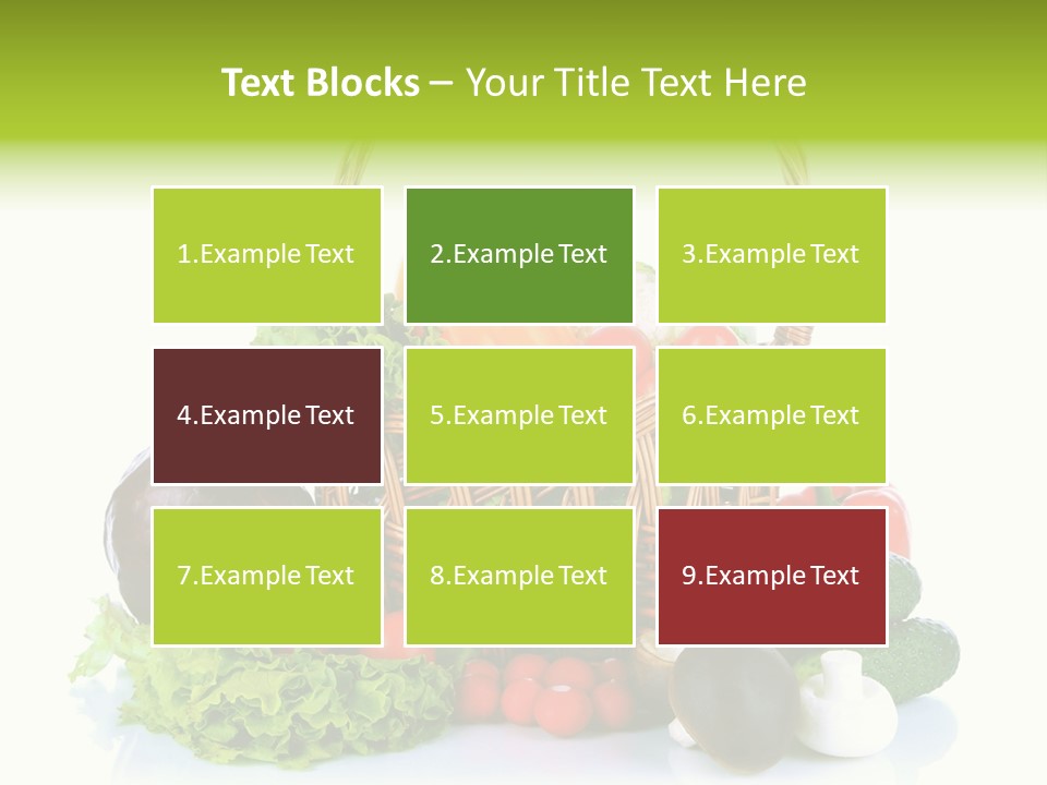 Red Cauliflower Fresh PowerPoint Template