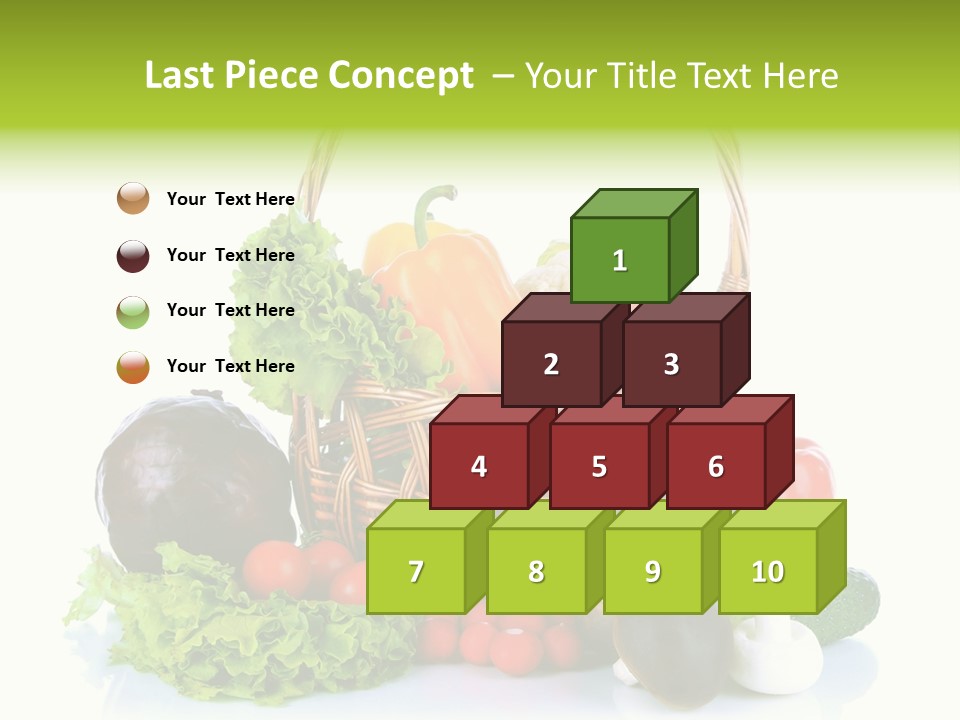Red Cauliflower Fresh PowerPoint Template