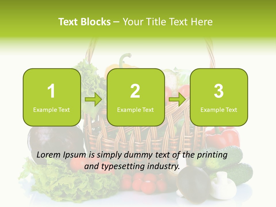 Red Cauliflower Fresh PowerPoint Template