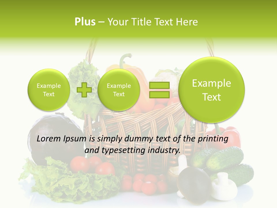 Red Cauliflower Fresh PowerPoint Template