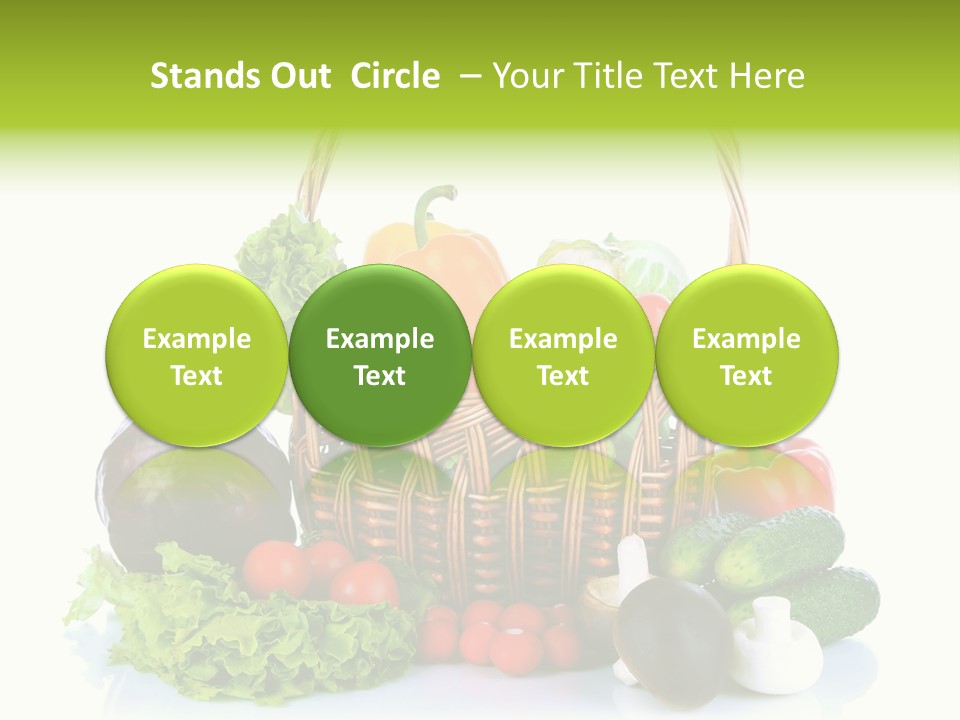 Red Cauliflower Fresh PowerPoint Template