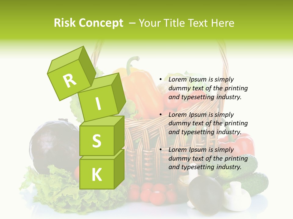 Red Cauliflower Fresh PowerPoint Template