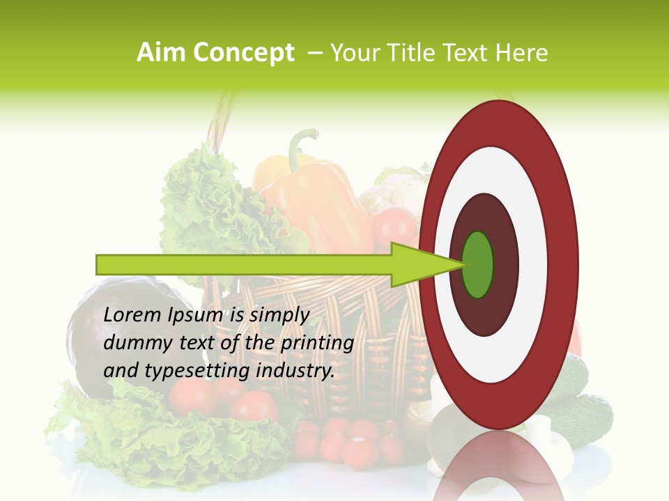 Red Cauliflower Fresh PowerPoint Template