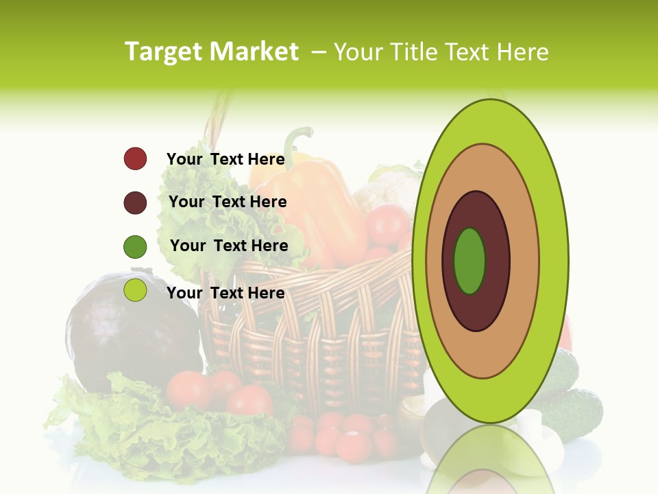 Red Cauliflower Fresh PowerPoint Template