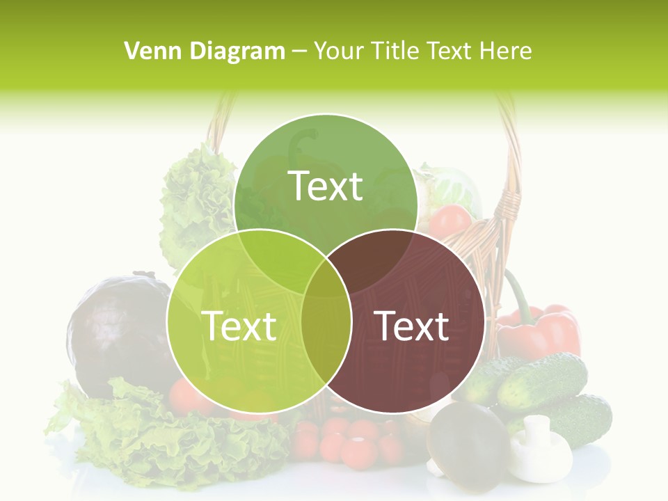 Red Cauliflower Fresh PowerPoint Template