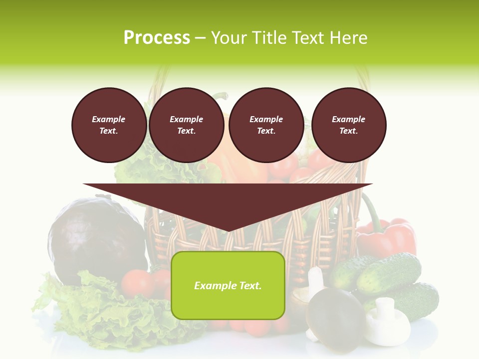Red Cauliflower Fresh PowerPoint Template