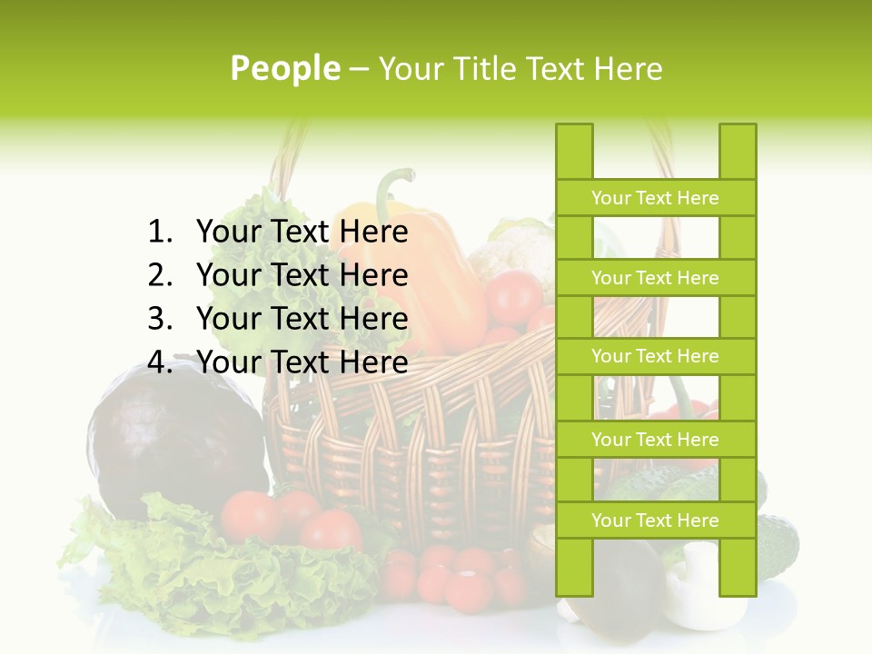 Red Cauliflower Fresh PowerPoint Template