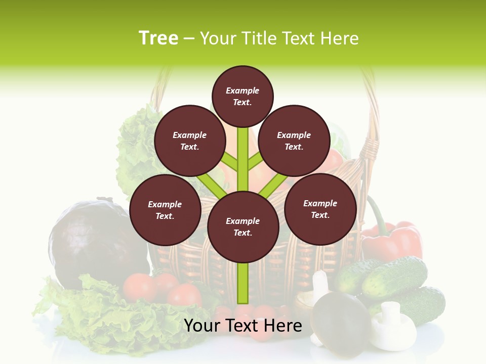 Red Cauliflower Fresh PowerPoint Template