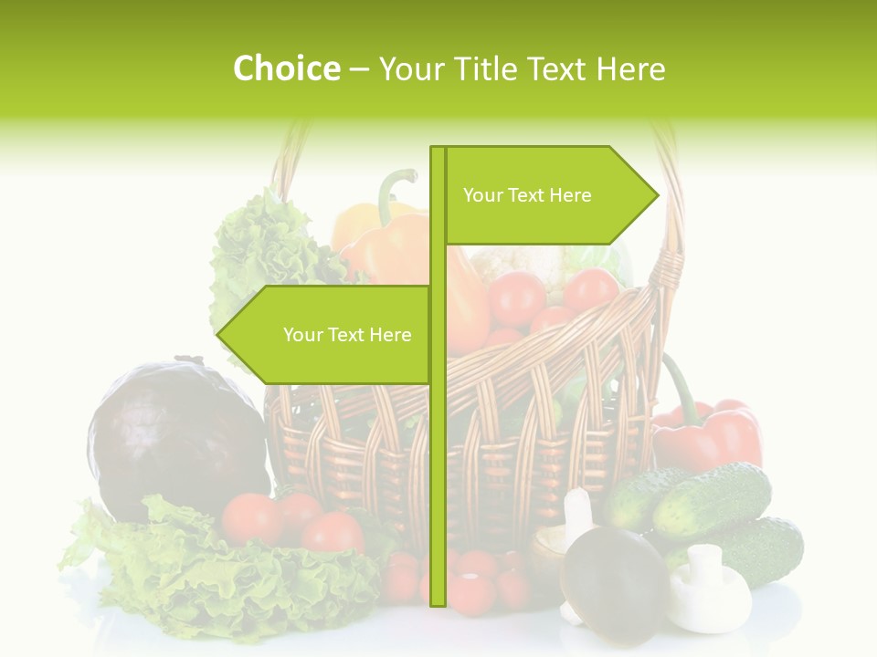 Red Cauliflower Fresh PowerPoint Template