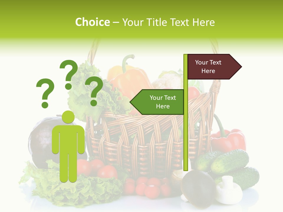 Red Cauliflower Fresh PowerPoint Template