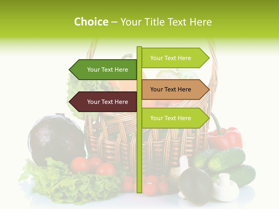 Red Cauliflower Fresh PowerPoint Template