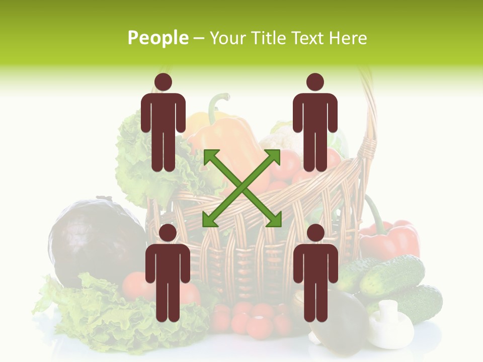 Red Cauliflower Fresh PowerPoint Template