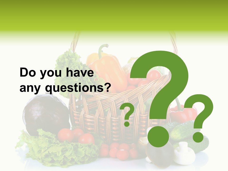 Red Cauliflower Fresh PowerPoint Template