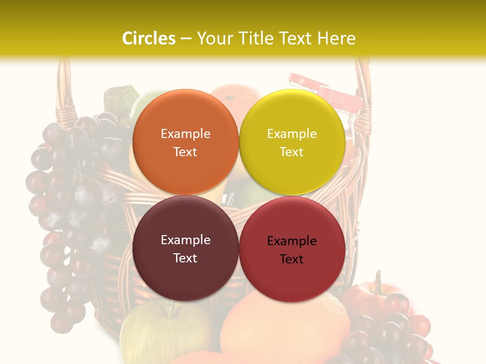 Harvest Grapes Tropical PowerPoint Template