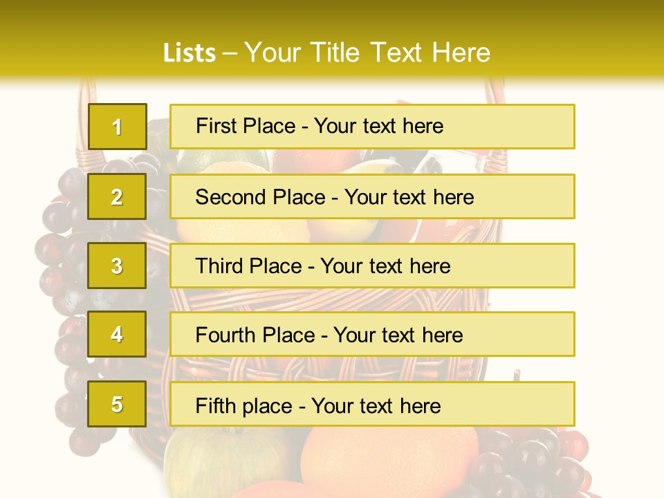 Harvest Grapes Tropical PowerPoint Template