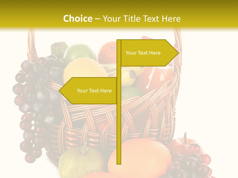 Harvest Grapes Tropical PowerPoint Template