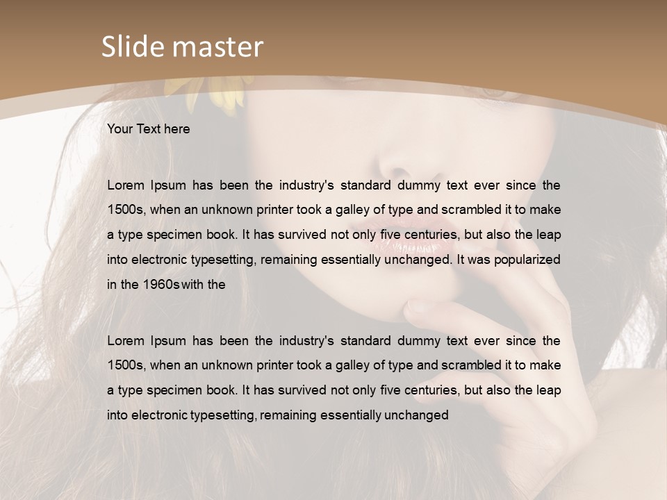 Beauty Beautiful Background PowerPoint Template