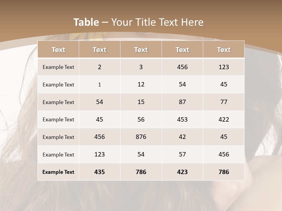 Beauty Beautiful Background PowerPoint Template