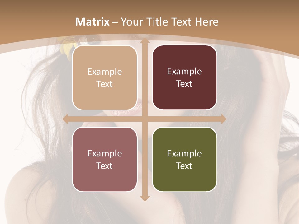 Nice Hair Bouquet PowerPoint Template