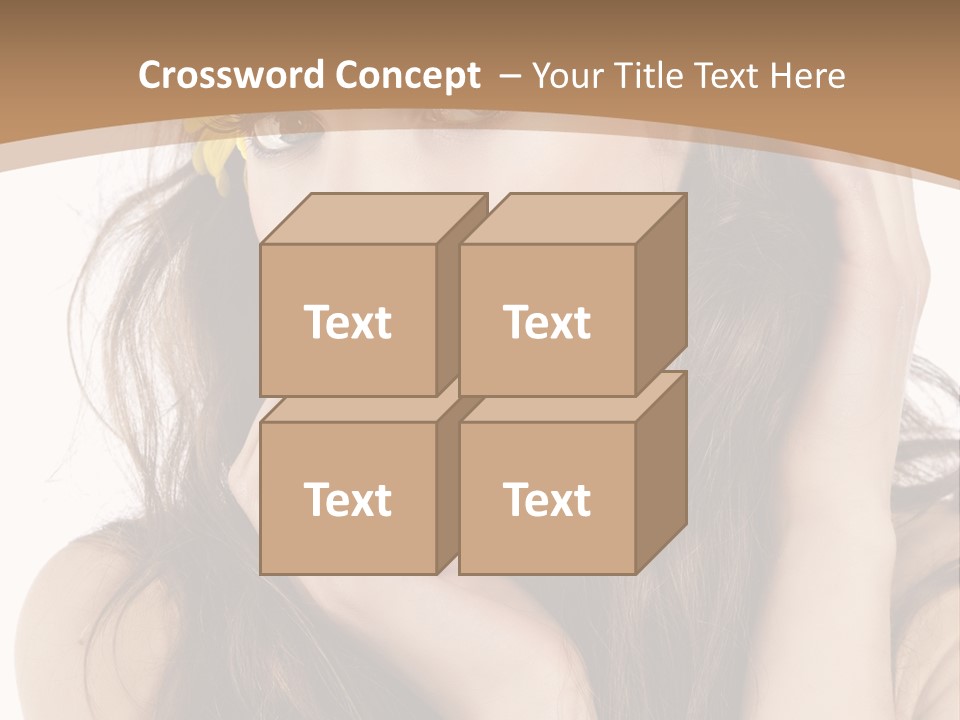 Nice Hair Bouquet PowerPoint Template