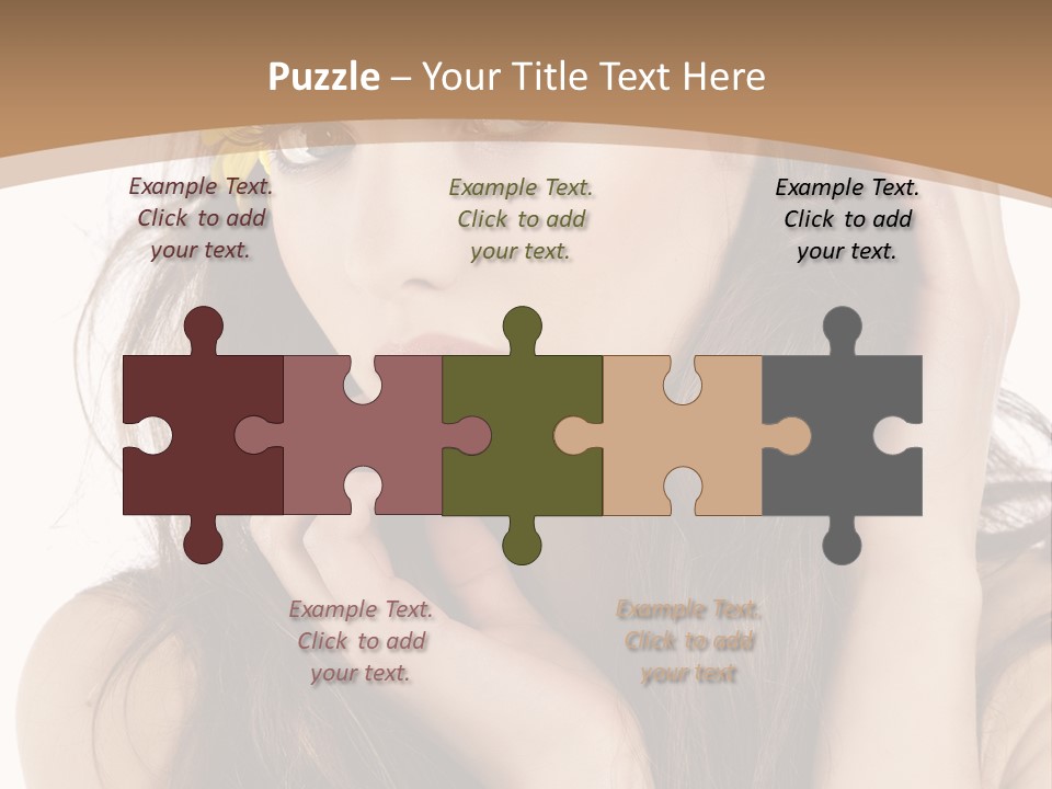 Nice Hair Bouquet PowerPoint Template