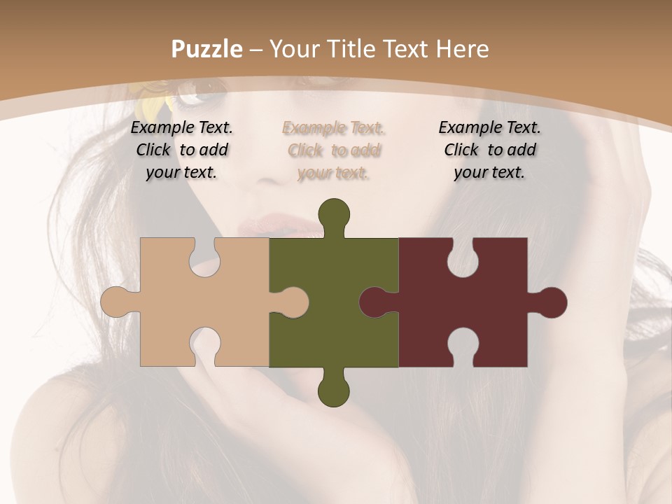 Nice Hair Bouquet PowerPoint Template