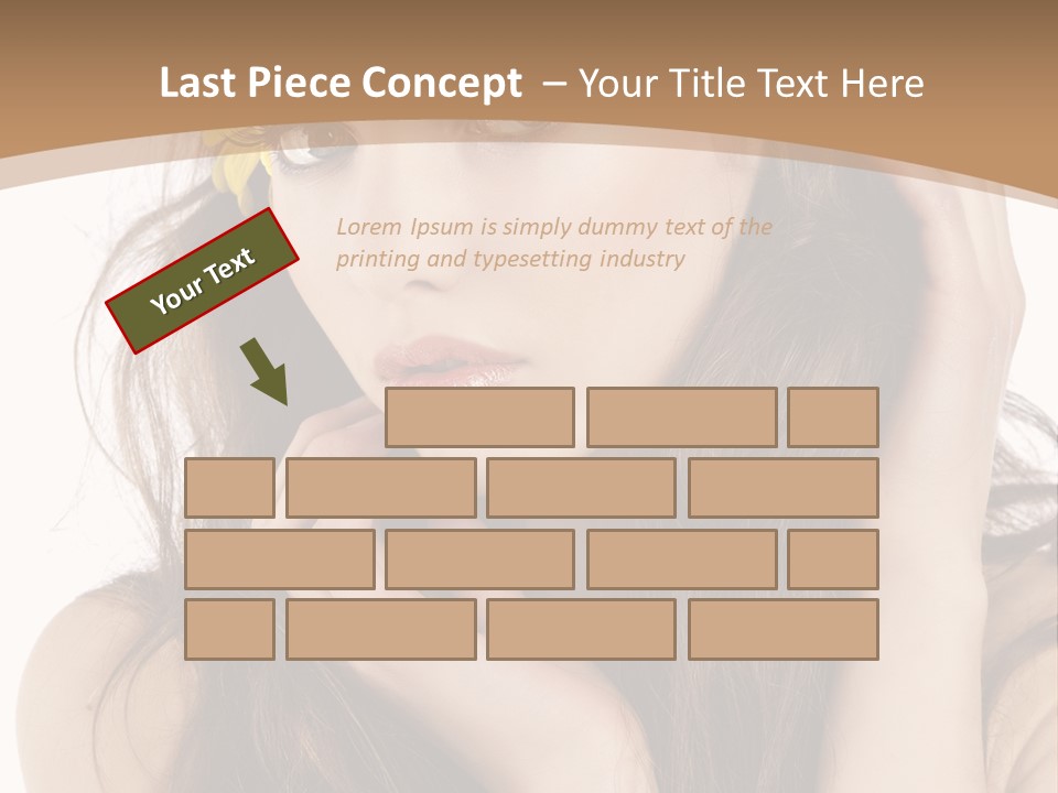 Nice Hair Bouquet PowerPoint Template