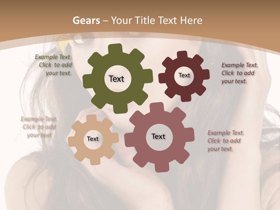 Nice Hair Bouquet PowerPoint Template