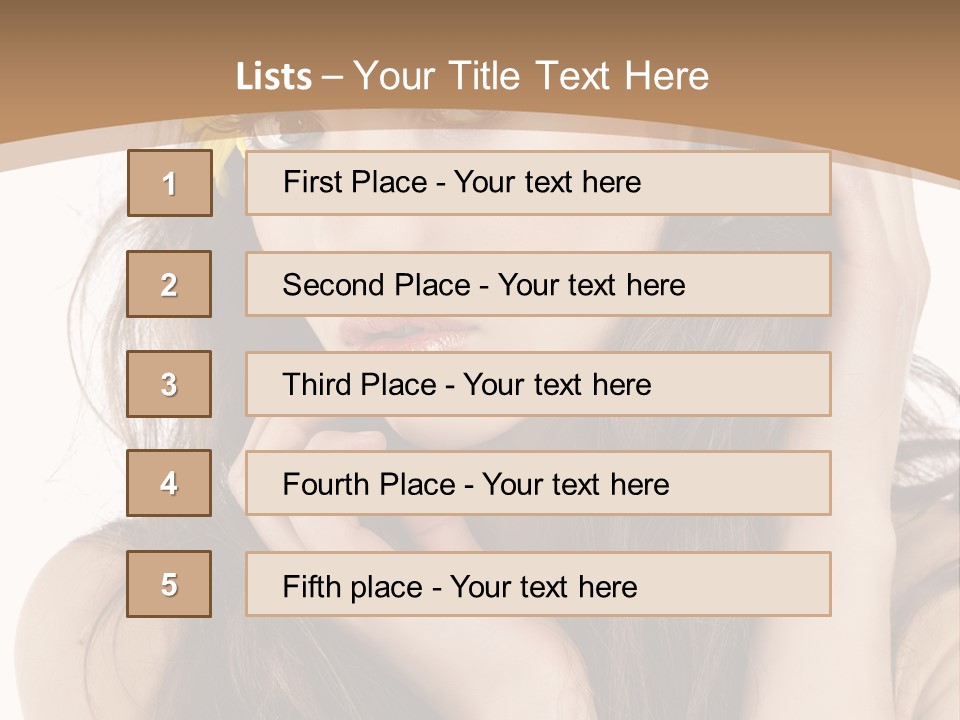 Nice Hair Bouquet PowerPoint Template