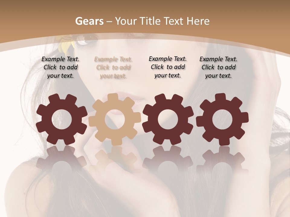 Nice Hair Bouquet PowerPoint Template