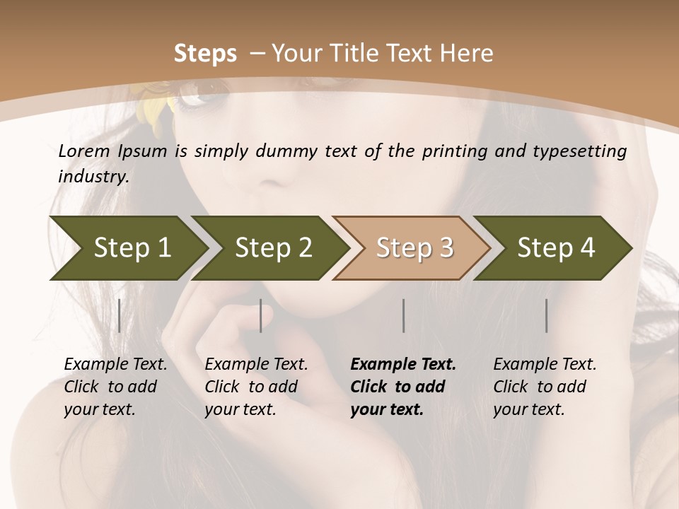 Nice Hair Bouquet PowerPoint Template