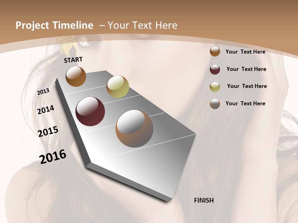 Nice Hair Bouquet PowerPoint Template