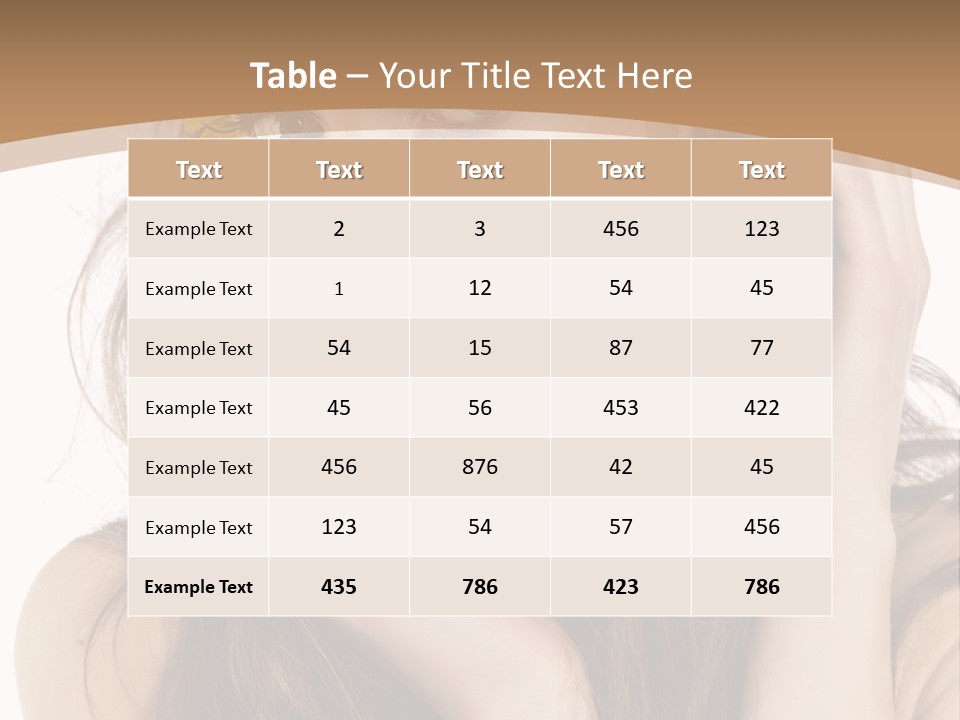 Nice Hair Bouquet PowerPoint Template