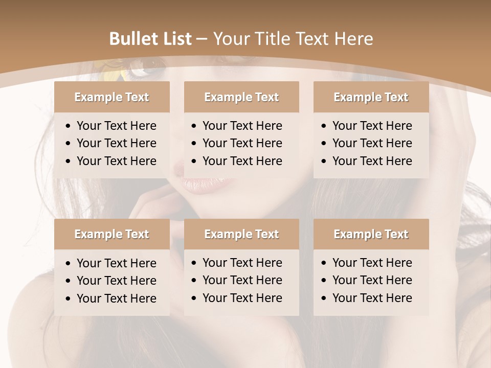 Nice Hair Bouquet PowerPoint Template