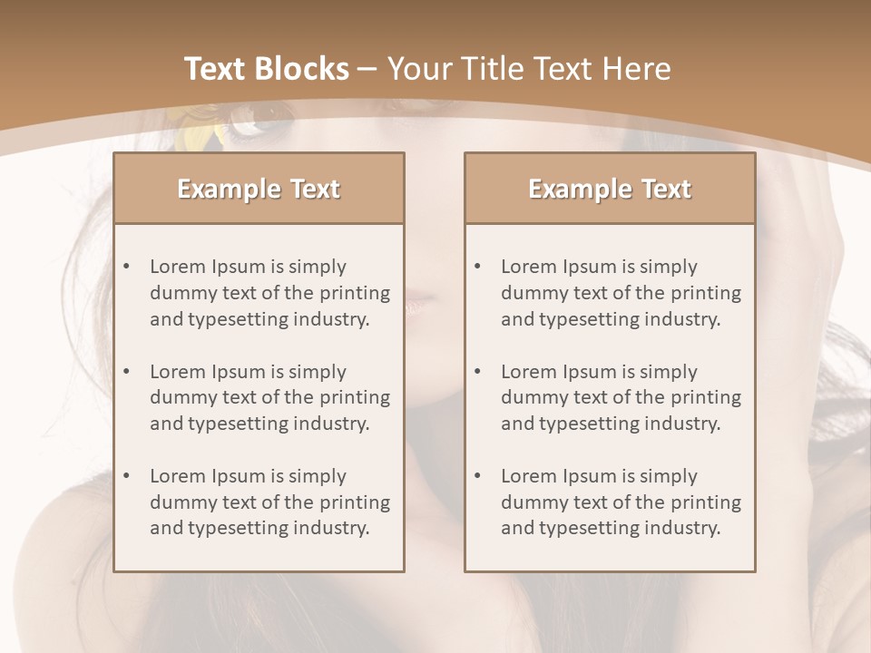 Nice Hair Bouquet PowerPoint Template