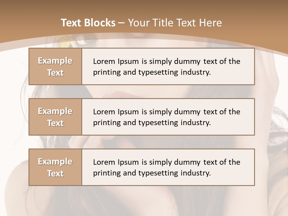 Nice Hair Bouquet PowerPoint Template