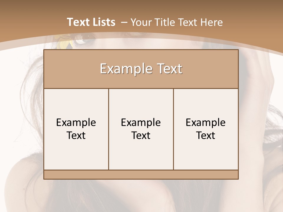 Nice Hair Bouquet PowerPoint Template