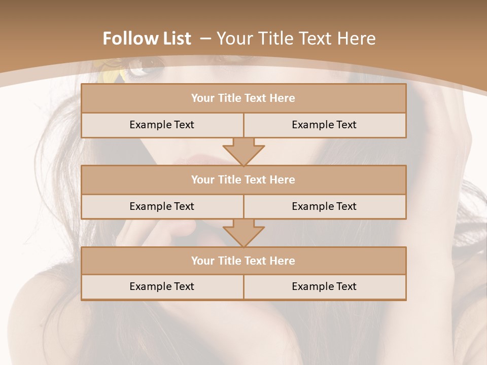 Nice Hair Bouquet PowerPoint Template