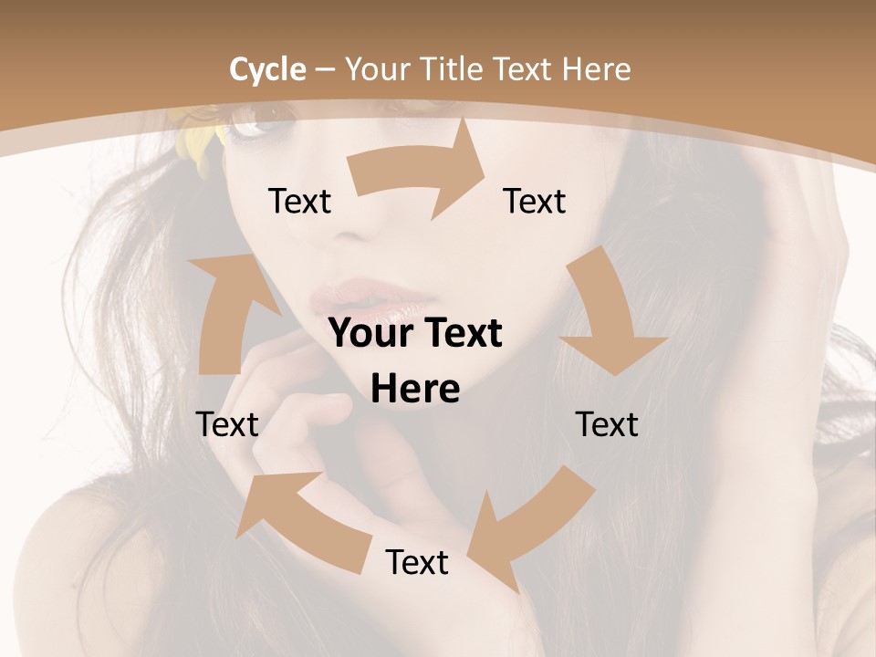 Nice Hair Bouquet PowerPoint Template