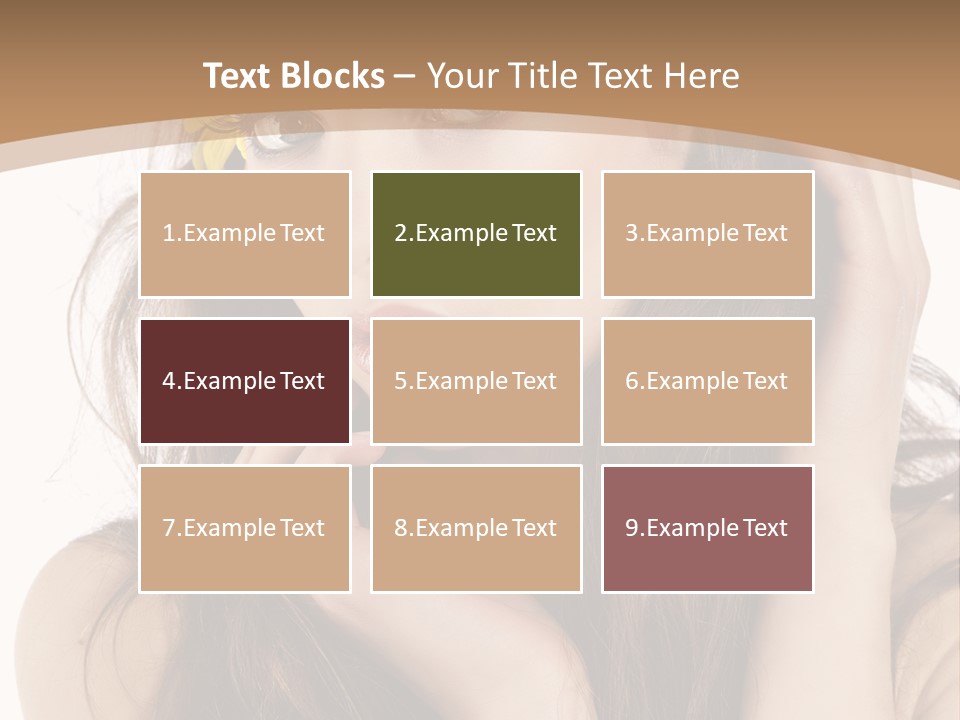 Nice Hair Bouquet PowerPoint Template