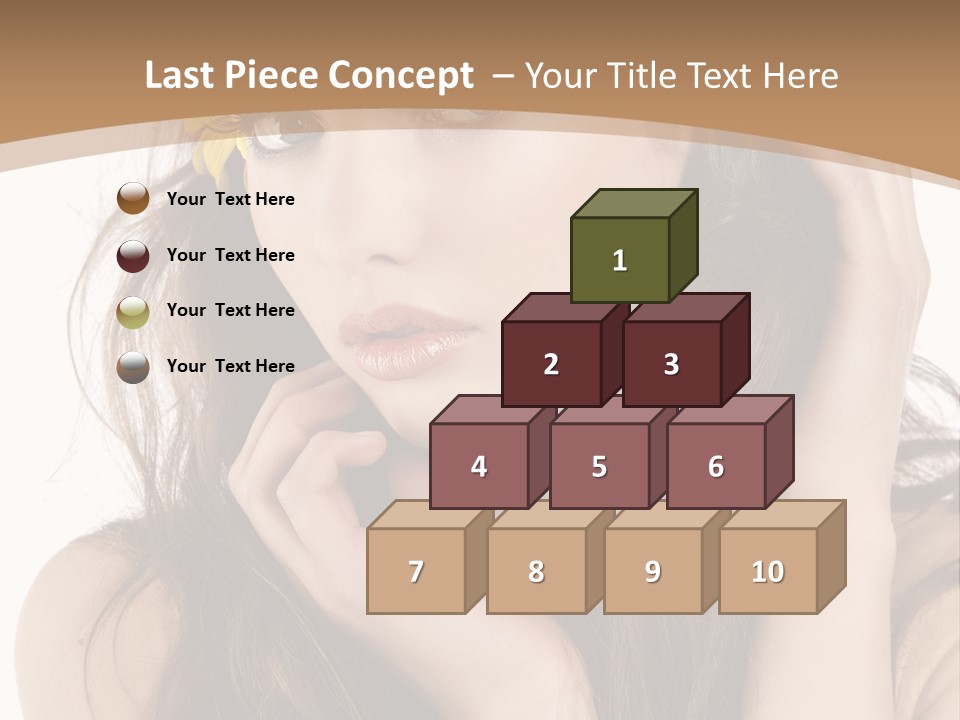 Nice Hair Bouquet PowerPoint Template