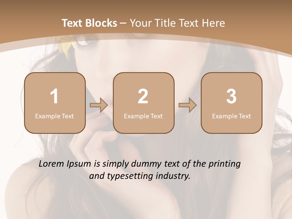 Nice Hair Bouquet PowerPoint Template