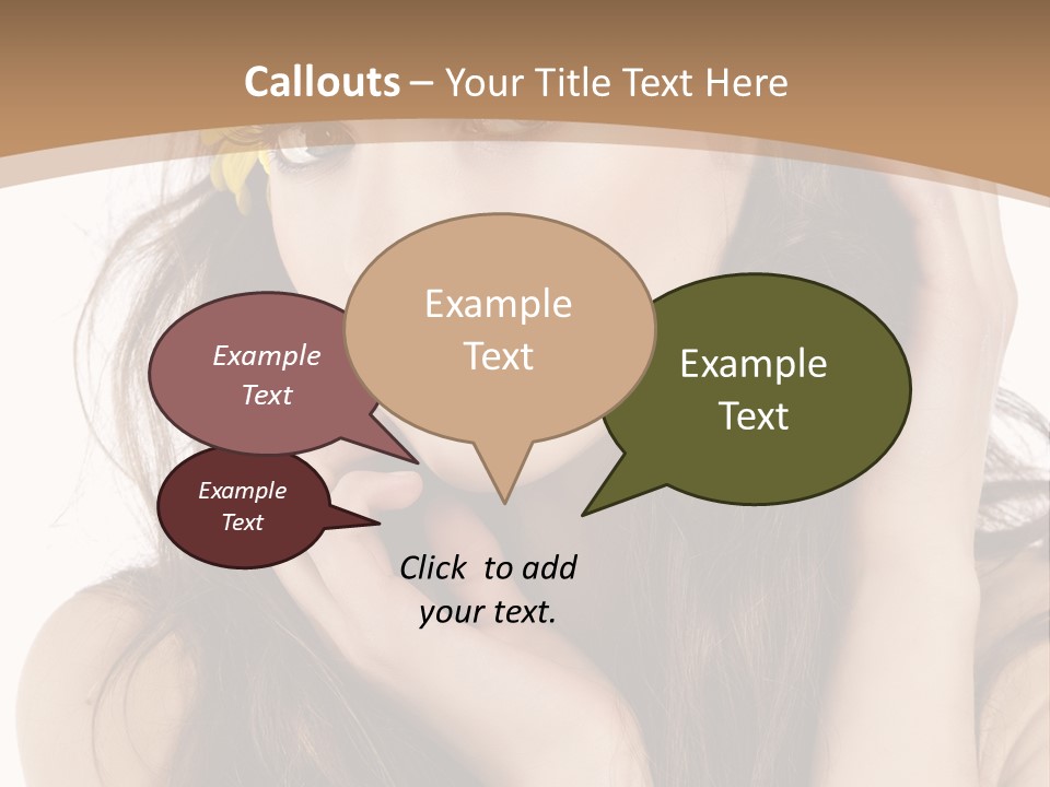 Nice Hair Bouquet PowerPoint Template