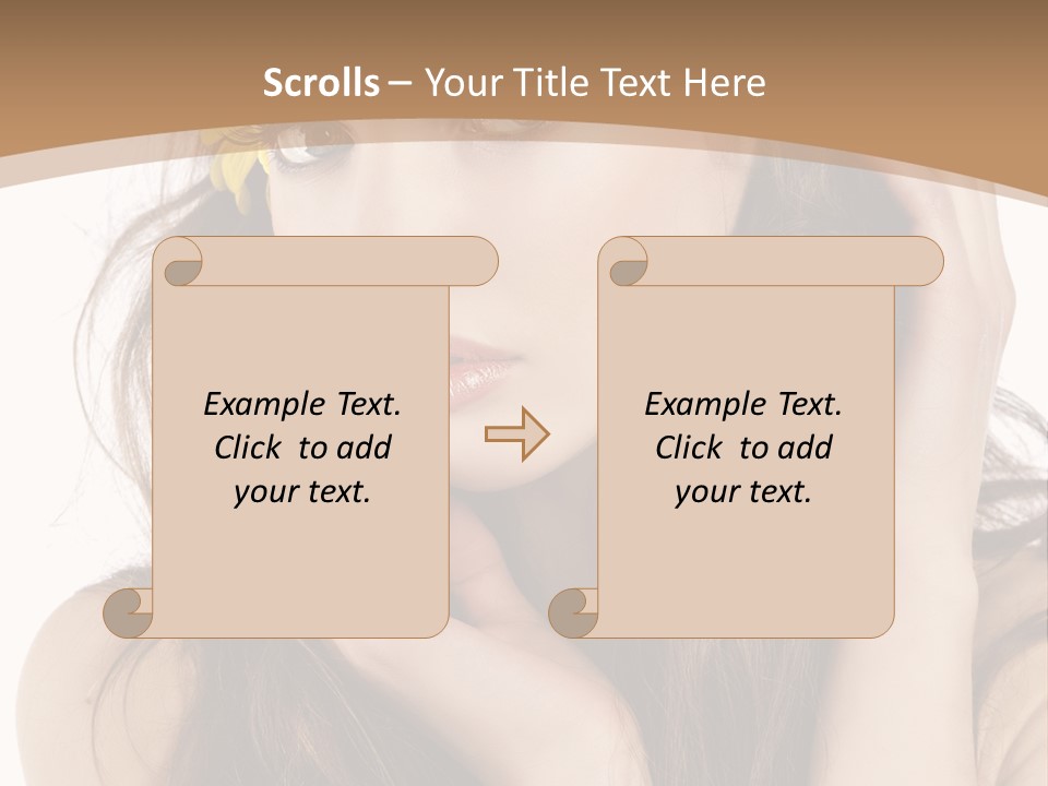 Nice Hair Bouquet PowerPoint Template