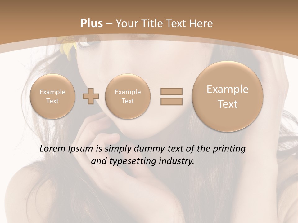 Nice Hair Bouquet PowerPoint Template