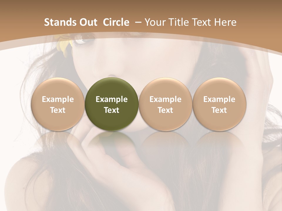 Nice Hair Bouquet PowerPoint Template