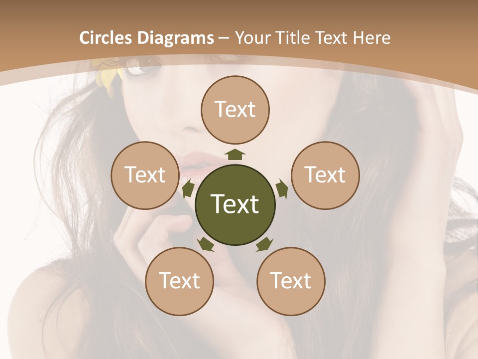 Nice Hair Bouquet PowerPoint Template