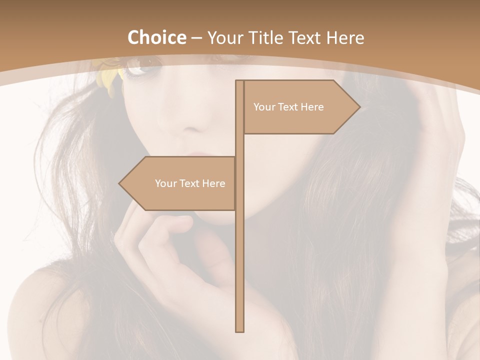 Nice Hair Bouquet PowerPoint Template