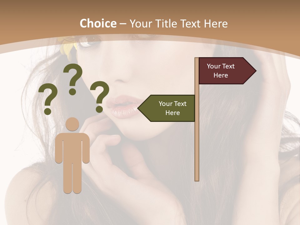 Nice Hair Bouquet PowerPoint Template